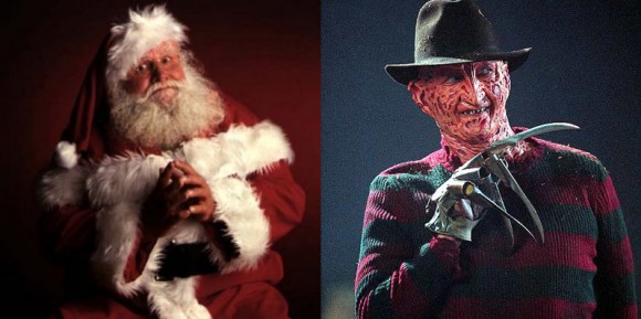 Santa Claus (L), Freddy Krueger (R)