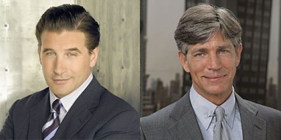 Billy Baldwin (L), Crime boss Salvatore Maroni (R)