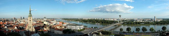 A panorama of Slovakia's capital